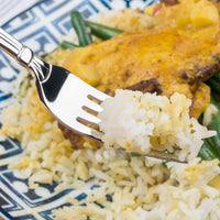 Acopa Harmony 7 5/16" 18/8 Stainless Steel Extra Heavy Weight Dinner Fork - 12/Pack