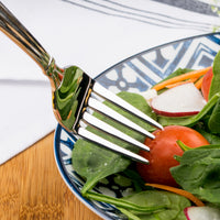 Acopa Harmony 7" 18/8 Stainless Steel Extra Heavy Weight Salad Fork - 12/Pack