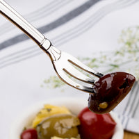 Acopa Harmony 6" 18/8 Stainless Steel Extra Heavy Weight Oyster / Appetizer / Cocktail Fork - 12/Pack