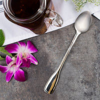 Acopa Scottdale 7 9/16" 18/8 Stainless Steel Extra Heavy Weight Iced Tea Spoon - 12/Pack