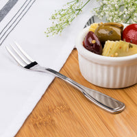 Acopa Scottdale 5 5/8" 18/8 Stainless Steel Extra Heavy Weight Oyster / Appetizer / Cocktail Fork - 12/Pack