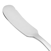 Walco 9410 Lancer 7" 18/10 Stainless Steel Extra Heavy Weight Butter Spreader - 12/Pack