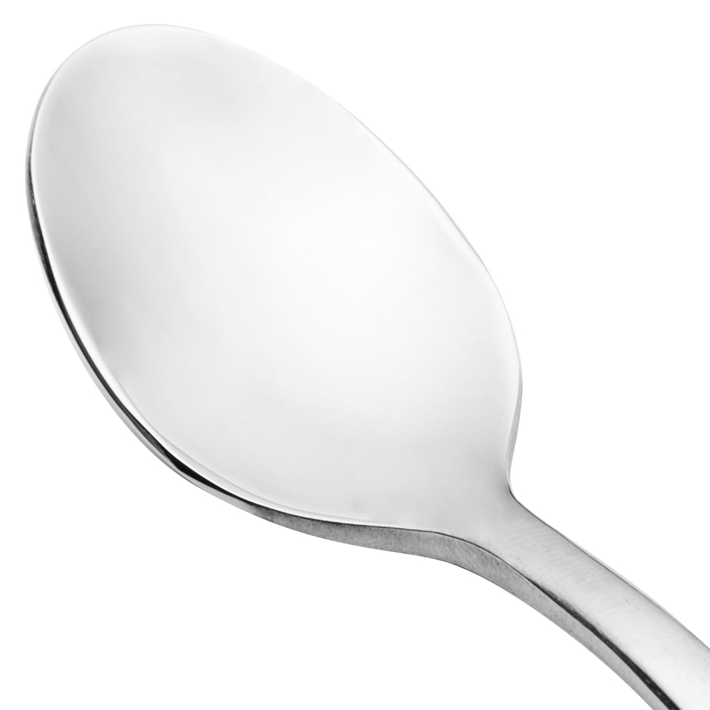Walco 9429 Lancer 4 3/8" 18/10 Stainless Steel Extra Heavy Weight Demitasse Spoon - 12/Pack