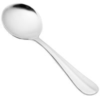 Walco 9412 Lancer 6" 18/10 Stainless Steel Extra Heavy Weight Bouillon Spoon - 12/Pack