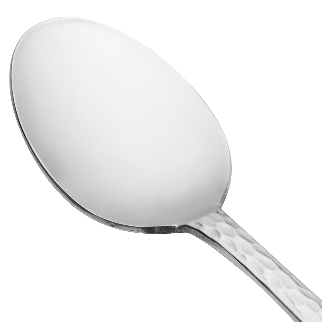 World Tableware 794 002 Aspire 7" 18/0 Stainless Steel Medium Weight Dessert Spoon - 12/Pack