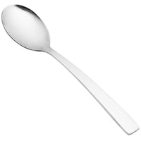 World Tableware 962 002 Oceanside 7 1/4" 18/0 Stainless Steel Heavy Weight Dessert Spoon - 12/Pack