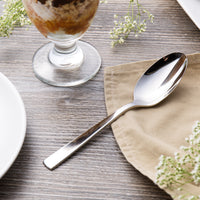 Reed & Barton RB113-002 Diana 7 1/8" 18/10 Stainless Steel Extra Heavy Weight Dessert Spoon - 12/Pack
