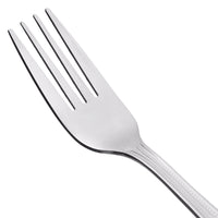 Acopa Milton 7 1/2" 18/0 Stainless Steel Medium Weight Dinner Fork - 12/Pack