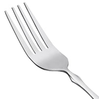 Acopa Delmont 7 7/8" 18/0 Stainless Steel Medium Weight Dinner Fork - 12/Pack