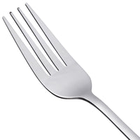 Acopa Midland 7 3/4" 18/0 Stainless Steel Medium Weight Four-Tine Dinner Fork - 12/Pack