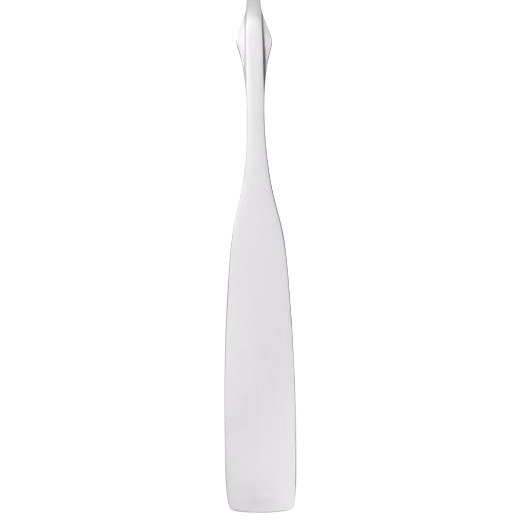 Acopa Delmont 7 3/8" 18/0 Stainless Steel Medium Weight Dinner / Dessert Spoon - 12/Pack