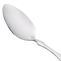 Acopa Delmont 7 3/8" 18/0 Stainless Steel Medium Weight Dinner / Dessert Spoon - 12/Pack