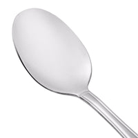 Acopa Atglen 7" 18/0 Stainless Steel Medium Weight Dinner / Dessert Spoon - 12/Pack
