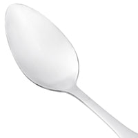 Acopa Bellwood 7 1/4" 18/0 Stainless Steel Medium Weight Dinner / Dessert Spoon - 12/Pack