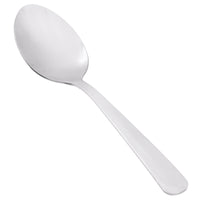Choice Windsor 5 7/8" 18/0 Stainless Steel Teaspoon - 12/Pack