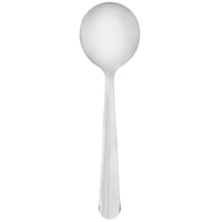 Choice Windsor 5 7/8" 18/0 Stainless Steel Bouillon Spoon - 12/Pack