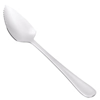 Choice Windsor 6 1/4" 18/0 Stainless Steel Grapefruit Spoon - 12/Pack