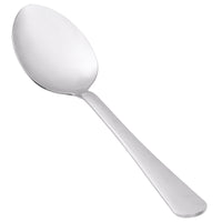 Choice Windsor 7 5/8" 18/0 Stainless Steel Tablespoon / Serving Spoon - 12/Pack