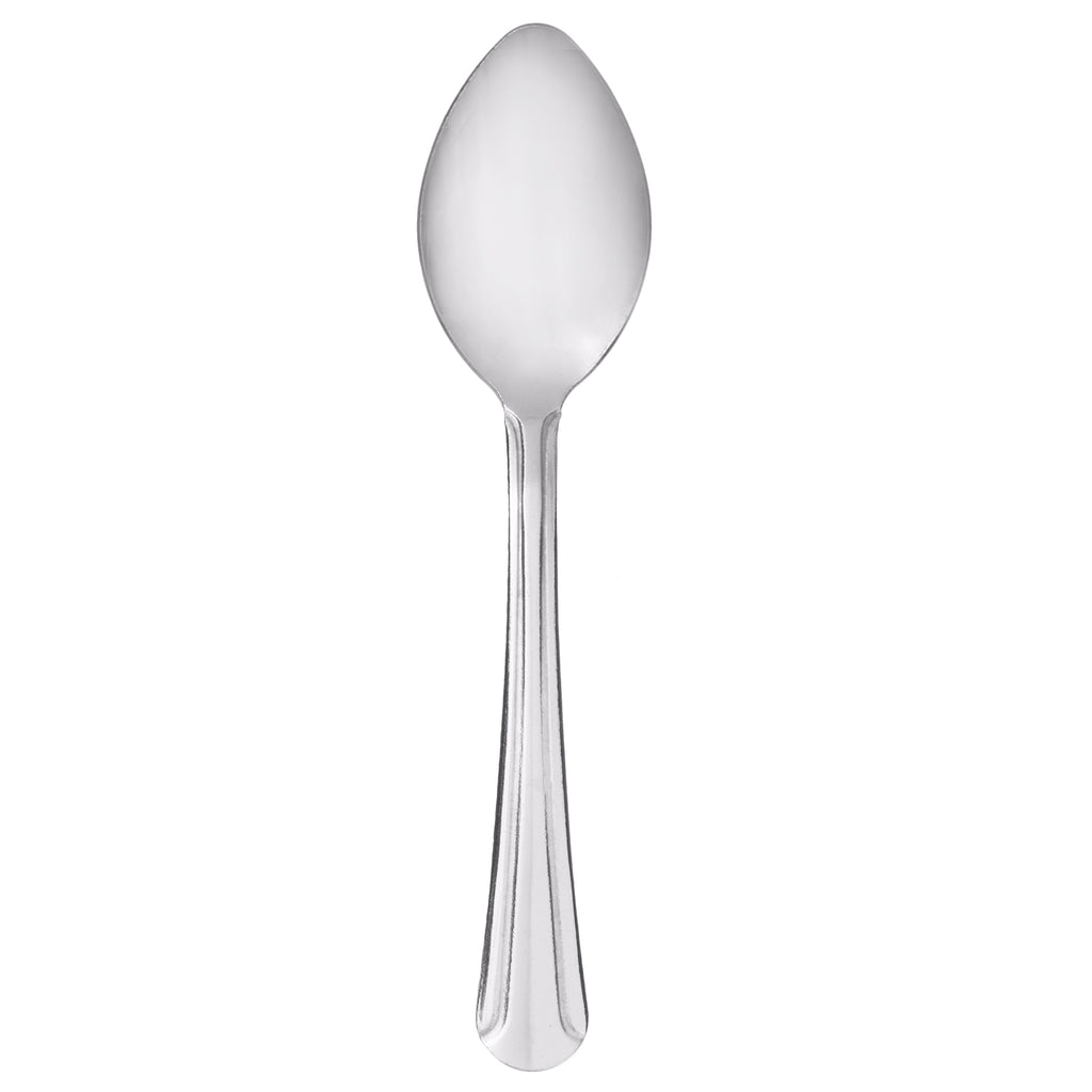 Choice Dominion 4 1/4" 18/0 Stainless Steel Demitasse Spoon - 12/Pack