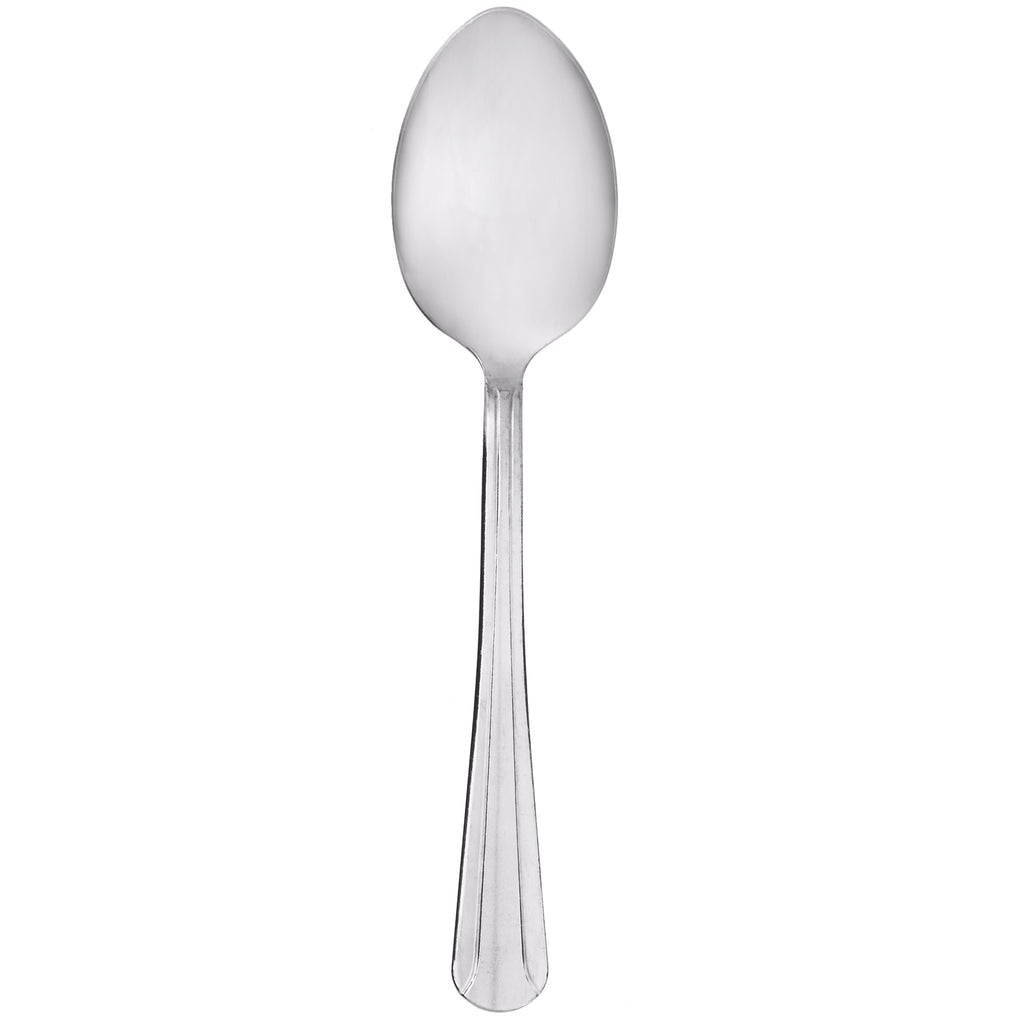 Choice Dominion 7 5/8" 18/0 Stainless Steel Tablespoon / Serving Spoon - 12/Pack