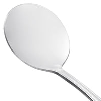 Acopa Atglen 6 1/4" 18/0 Stainless Steel Medium Weight Bouillon Spoon - 12/Pack