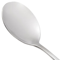 Acopa Bellwood 6 1/8" 18/0 Stainless Steel Medium Weight Bouillon Spoon - 12/Pack