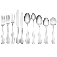 Acopa Benson 8 1/8" 18/0 Stainless Steel Heavy Weight Tablespoon / Serving Spoon - 12/Pack