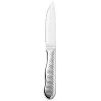 Walco 880527IR Ironstone 5 1/5" Customizable Stainless Steel Steak Knife with Jumbo Handle - 12/Pack