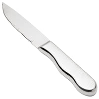 Walco 880527IR Ironstone 5 1/5" Customizable Stainless Steel Steak Knife with Jumbo Handle - 12/Pack