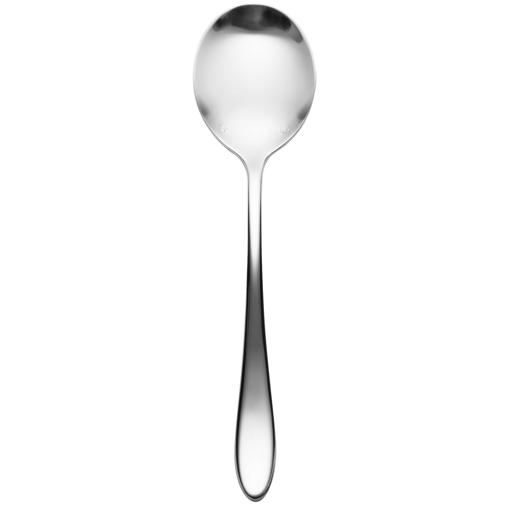Chef & Sommelier T4709 Lazzo 6 7/8" 18/10 Stainless Steel Extra Heavy Weight Soup Spoon by Arc Cardinal - 12/Pack