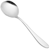 Chef & Sommelier T4709 Lazzo 6 7/8" 18/10 Stainless Steel Extra Heavy Weight Soup Spoon by Arc Cardinal - 12/Pack