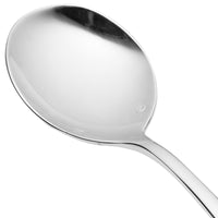Chef & Sommelier T4709 Lazzo 6 7/8" 18/10 Stainless Steel Extra Heavy Weight Soup Spoon by Arc Cardinal - 12/Pack
