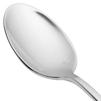 Chef & Sommelier T4711 Lazzo 4 1/2" 18/10 Stainless Steel Extra Heavy Weight Demitasse Spoon by Arc Cardinal - 12/Pack