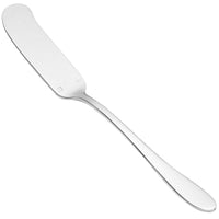 Chef & Sommelier T4727 Lazzo 6 1/2" 18/10 Stainless Steel Extra Heavy Weight Butter Spreader by Arc Cardinal - 12/Pack