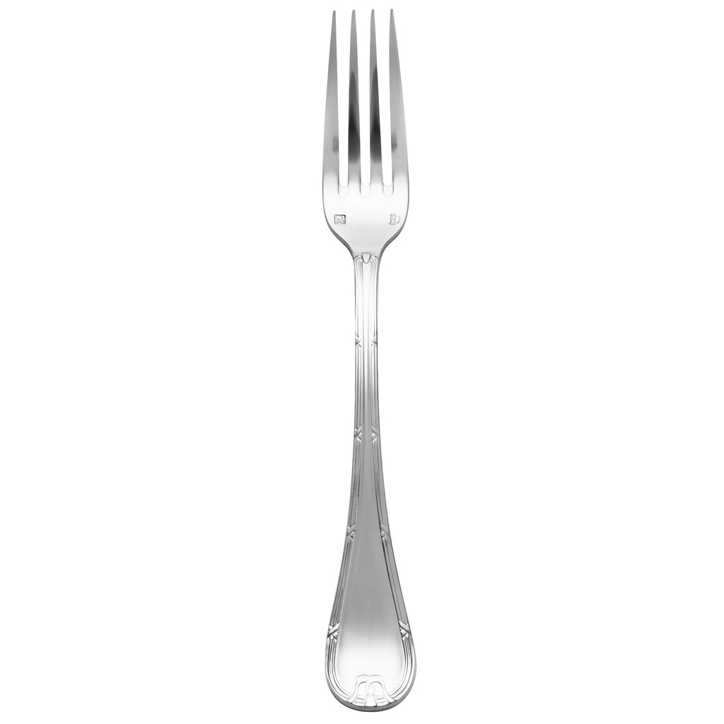 Chef & Sommelier T4801 Orzon 8 1/8" 18/10 Extra Heavy Weight Stainless Steel Dinner Fork by Arc Cardinal - 12/Pack