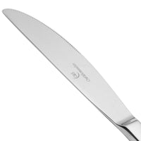 Chef & Sommelier T5204 Ezzo 9 3/4" 18/10 Stainless Steel Extra Heavy Weight Solid Handle Dinner Knife by Arc Cardinal - 12/Pack