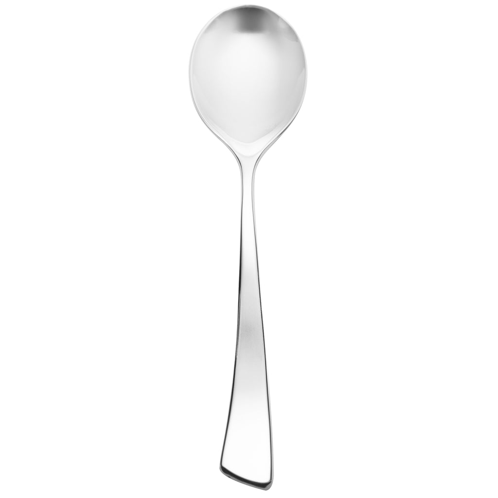 Chef & Sommelier T5209 Ezzo 7" 18/10 Stainless Steel Extra Heavy Weight Soup Spoon by Arc Cardinal - 12/Pack