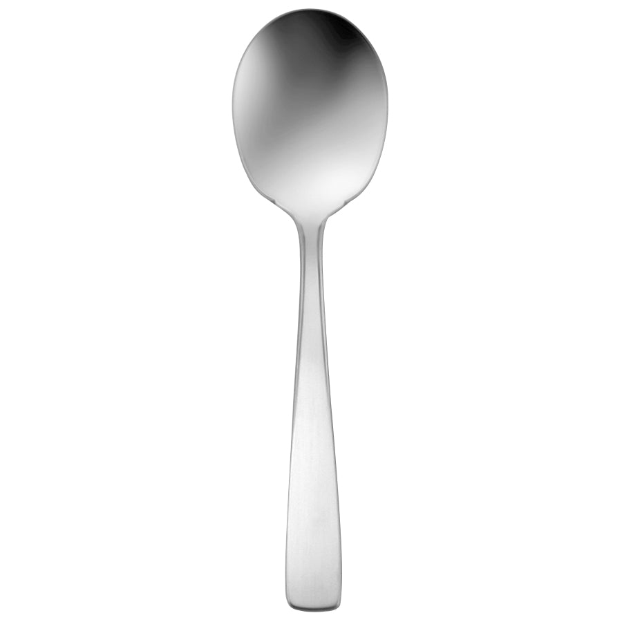 Oneida 2621SSGF Rio 6" 18/10 Stainless Steel Extra Heavy Weight Sugar Spoon - 12/Pack
