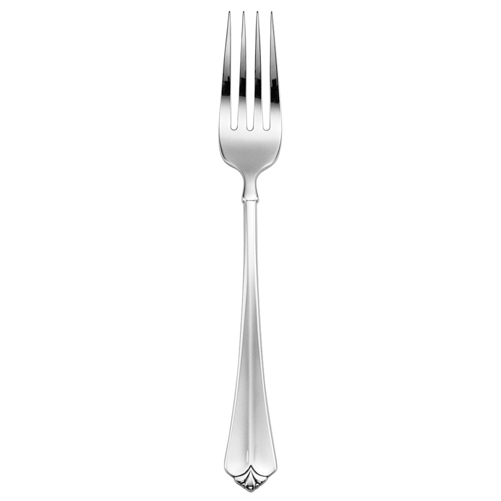 Oneida 2273FDLF Juilliard 8 1/2" 18/10 Stainless Steel Extra Heavy Weight European Table Fork - 12/Pack