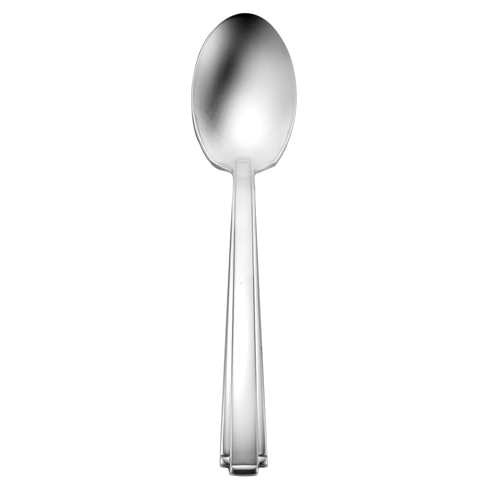 Oneida 2529SDEF Etage 7 1/8" 18/10 Stainless Steel Extra Heavy Weight Dessert Spoon - 12/Pack
