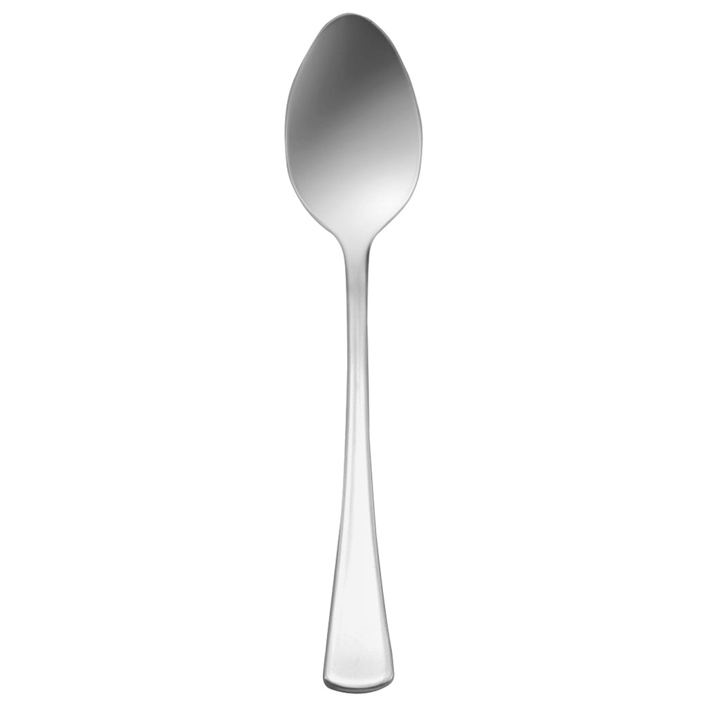 Oneida B740SDEF Lonsdale 7 3/8" 18/8 Stainless Steel Extra Heavy Weight Oval Bowl Soup / Dessert Spoon - 12/Pack