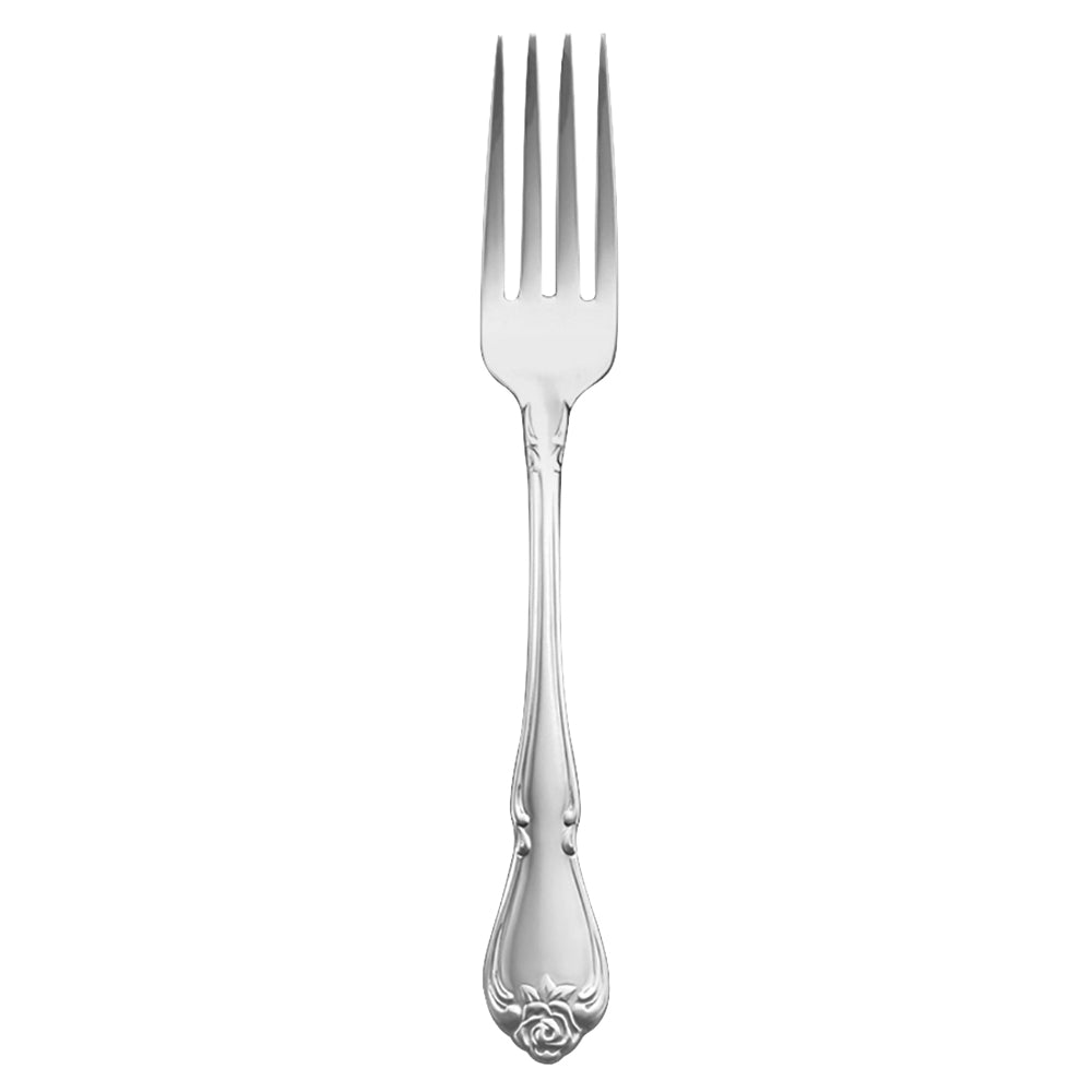 Oneida 2552FRSF Arbor Rose 7 3/8" 18/10 Stainless Steel Extra Heavy Weight Dinner Fork - 12/Pack