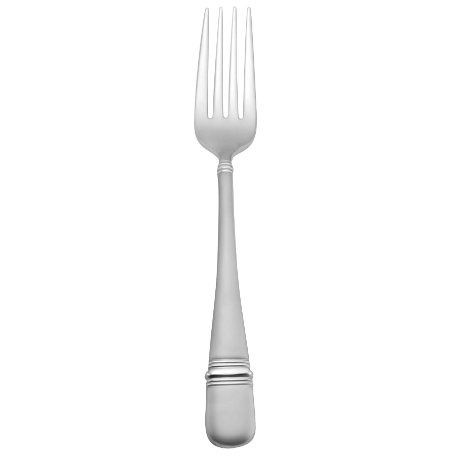 Oneida T045FDEF Satin Astragal 6 3/4" 18/10 Stainless Steel Extra Heavy Weight Dessert / Salad Fork - 12/Pack