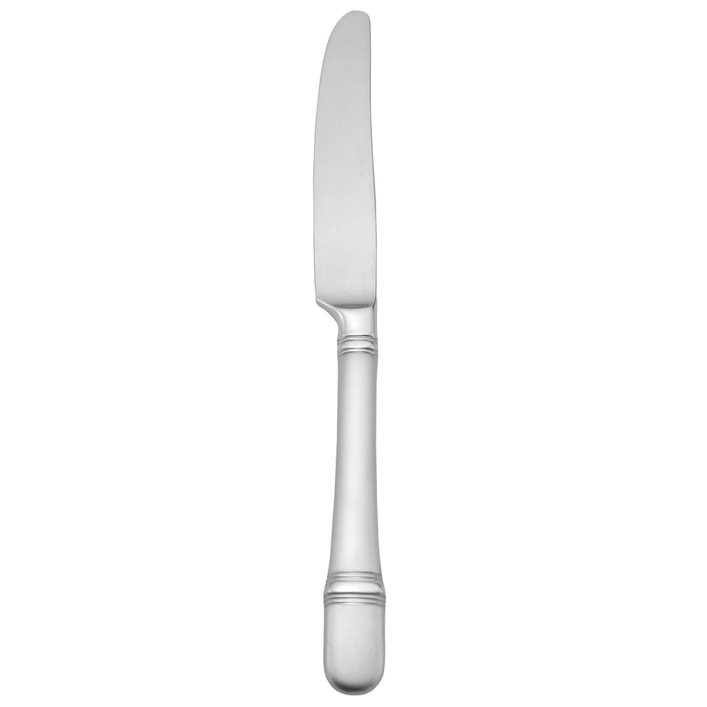 Oneida T045KPTF Satin Astragal 9 3/8" 18/10 Stainless Steel Extra Heavy Weight Table Knife - 12/Pack