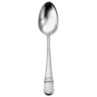 Oneida T045SDEF Satin Astragal 6 3/4" 18/10 Stainless Steel Extra Heavy Weight Oval Bowl Soup / Dessert Spoon - 12/Pack