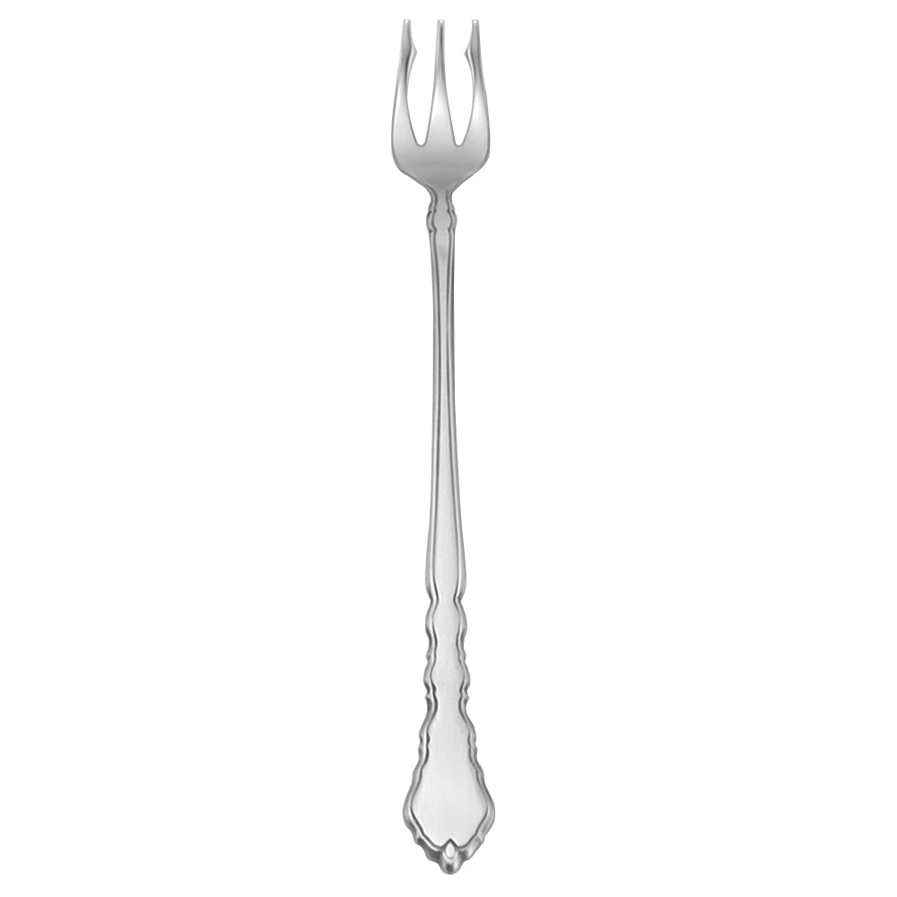 Oneida 2599FOYF Satinique 6 1/8" 18/10 Stainless Steel Extra Heavy Weight Oyster / Cocktail Fork - 12/Pack