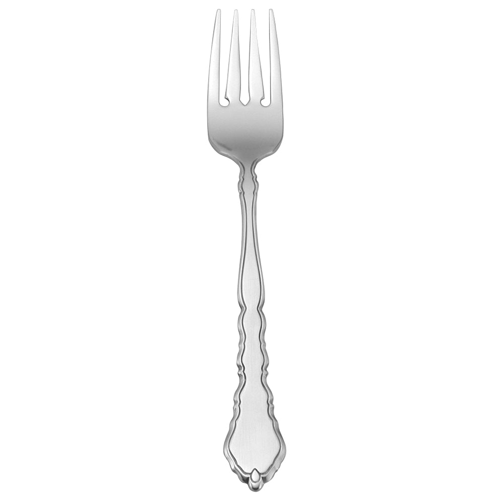 Oneida 2599FSLF Satinique 7" 18/10 Stainless Steel Extra Heavy Weight Salad / Pastry Fork - 12/Pack