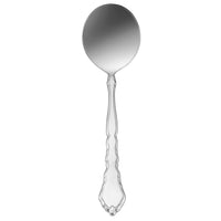Oneida 2599SBLF Satinique 5 3/4" 18/10 Stainless Steel Extra Heavy Weight Bouillon Spoon - 12/Pack