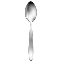 Oneida T301SDEF Sestina 7" 18/10 Stainless Steel Extra Heavy Weight Oval Bowl Soup / Dessert Spoon - 12/Pack