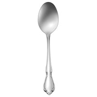 Oneida 2610SPLF Chateau 6 3/4" 18/8 Stainless Steel Extra Heavy Weight Oval Bowl Soup / Dessert Spoon - 12/Pack
